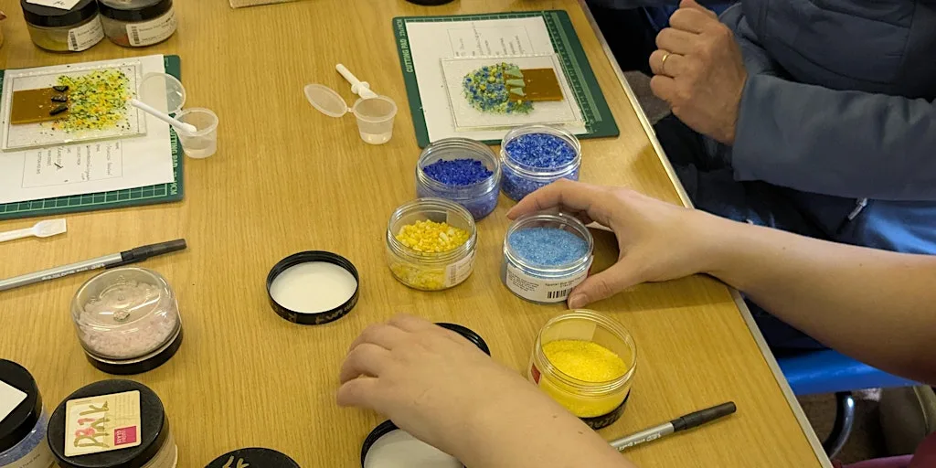 Petal & Pot: A Bereavement Based Mindful Fused Glass Workshop at Full Circle Funerals Harrogate