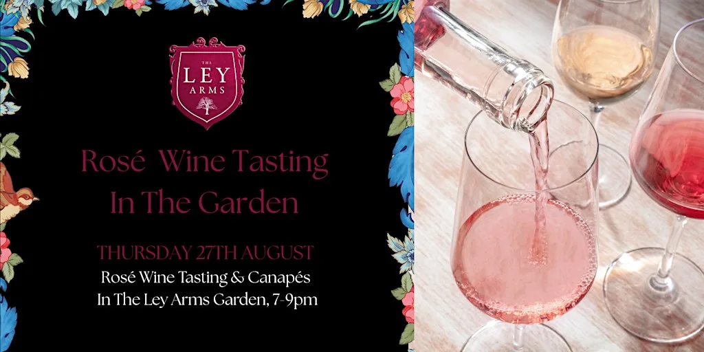Rosé Wine Tasting In The Garden at The Ley Arms, Kenn, Exeter