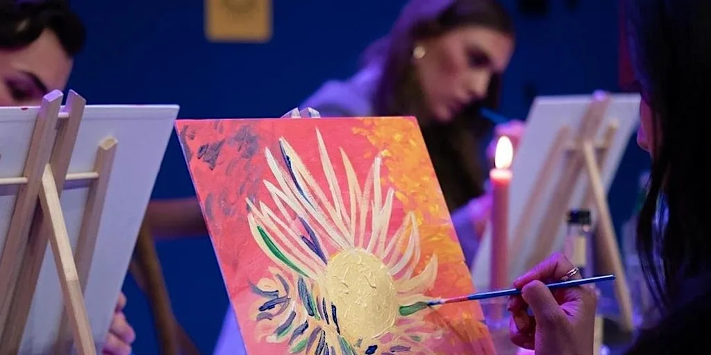 Boozy Brushes, Drag Hip Hop Tunes & Graffiti Blooms Paint Party! Glasgow at The Blue Dog