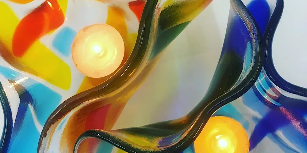 Fused Glass for the home - day course at Rainbow Glass Studios N16 0JL at Rainbow Glass Studios