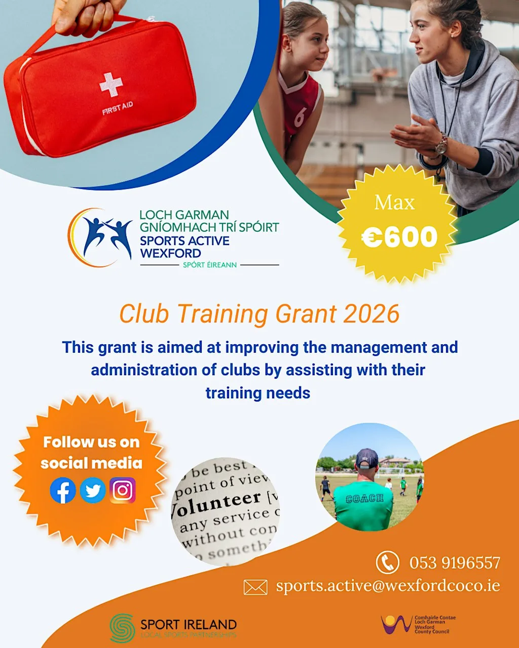 - Club Training Grant Application at Wexford County Council