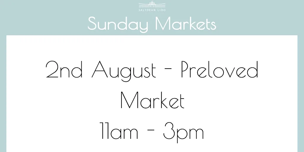 Preloved Market at Saltdean Lido at Saltdean Lido