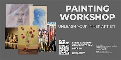 PAINTING WORKSHOP - EVERY SATURDAYS FROM 2PM TO 5PM at Contemporary Reflection Art Studio