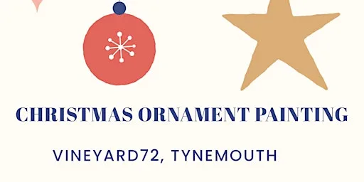 Ceramic Christmas decoration painting workshop at Vineyard 72