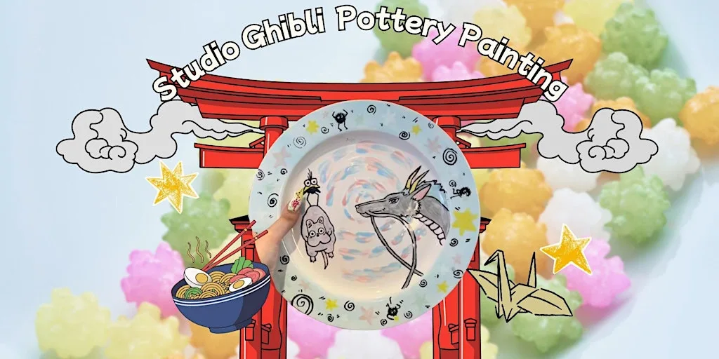 Studio Ghibli Themed Pottery Painting at 32 Botanic Ave