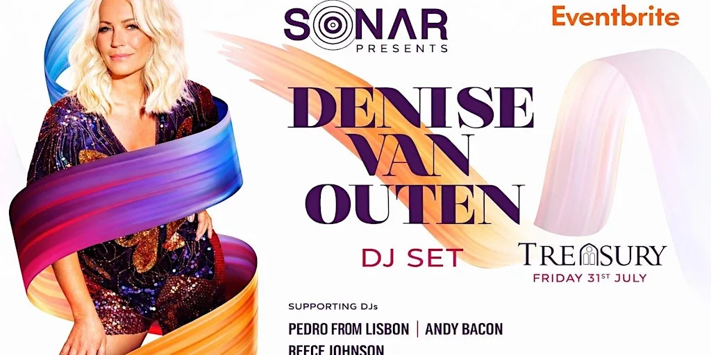 Denise Van Outen - Dj set at The Treasury Cafe-Bar-Restaurant