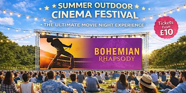 Bohemian Rhapsody Outdoor Cinema at Delapré Abbey in Northampton at Delapré Abbey