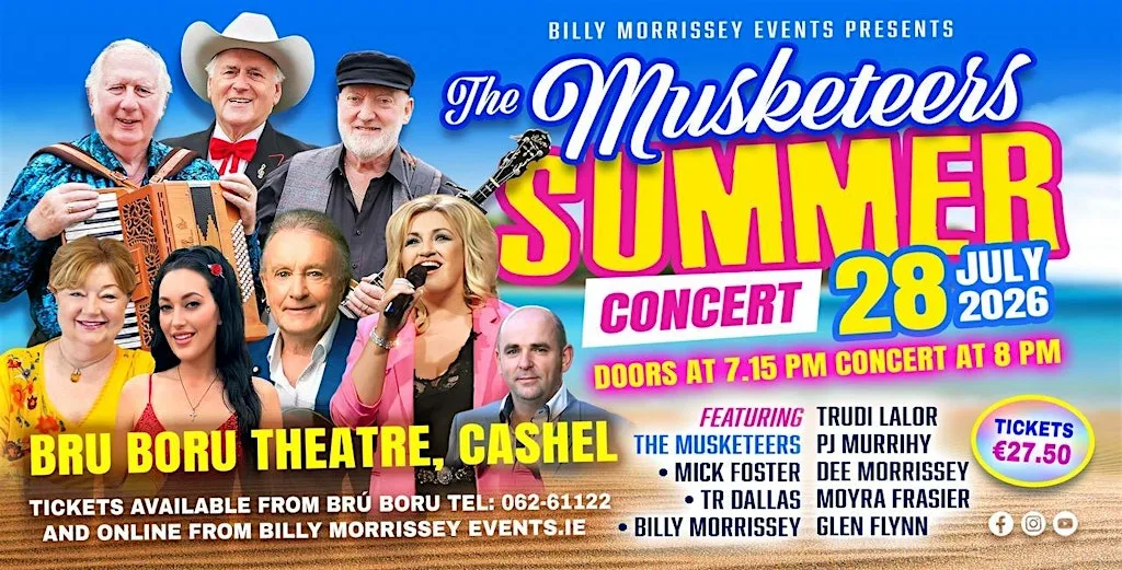 The Musketeers Summer Concert - Bru Boru Theatre,Cashel. at Brú Ború Theatre