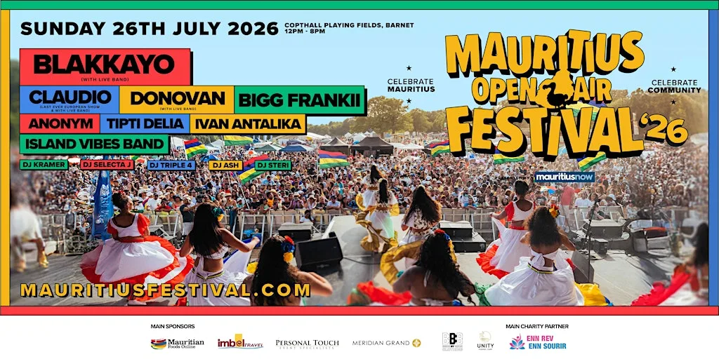 Mauritius Open Air Festival 2026 at Copthall Playing Fields