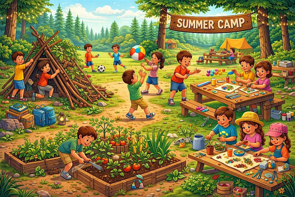 Summer fun gardening and outdoor camp week 5 at Stonewall Gardens Carrigaline