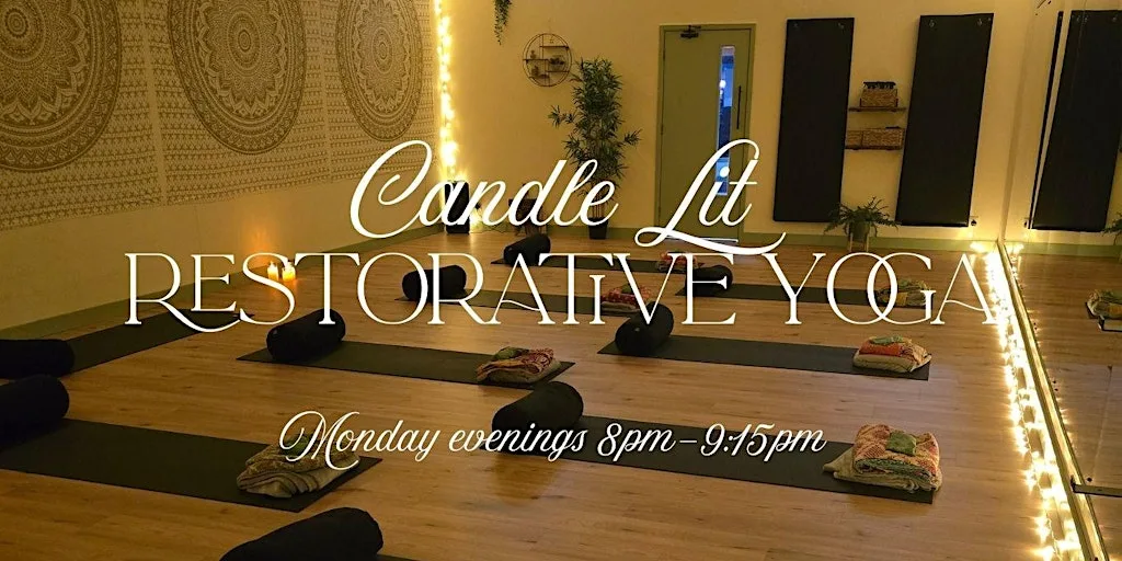 Candle Lit Restorative Yoga at The Amethyst Cave