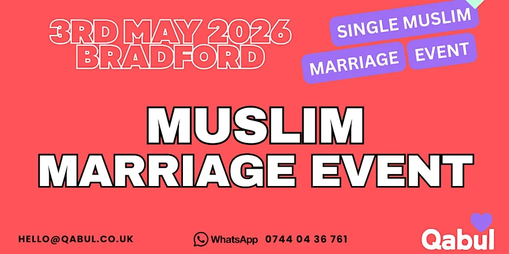 Bradford - MUSLIM MARRIAGE EVENT | 1-to-1 Single Muslim Meetup | 16th Aug at Mercure Bradford Bankfield Hotel