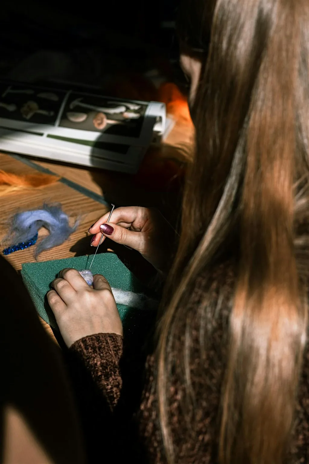 The Allen Valleys Folk festival - Needle felting with Ann Sheppard at The Medway Building