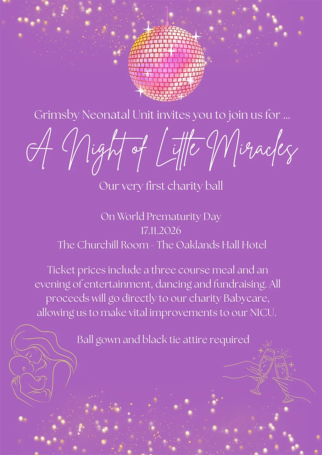 A Night Of Little Miracles at Oaklands Hall Hotel, Grimsby