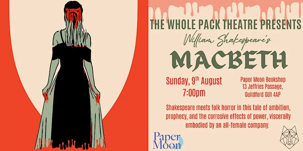 Macbeth at Paper Moon Bookshop at Paper Moon Bookshop
