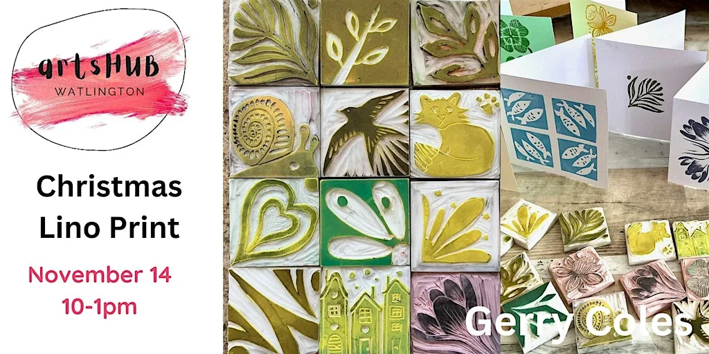 Christmas Lino Printing with Gerry Coles