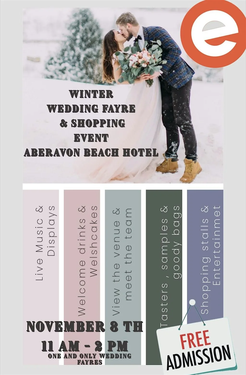 Winter wedding fayre and shopping event Aberavon beach hotel