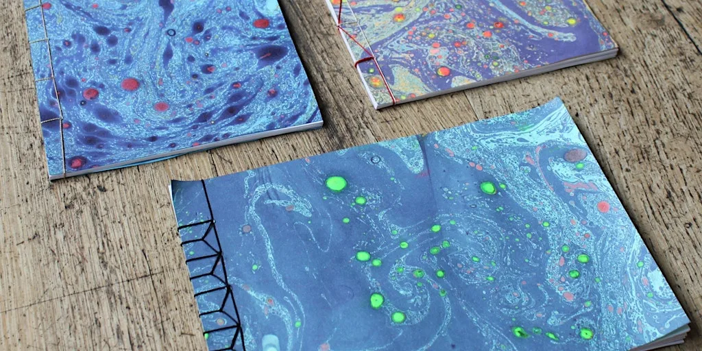 Marbling & Book Binding at Lakeside Arts Centre at Lakeside Creative Arts Centre (Methodist Church)