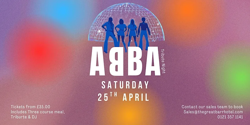 ABBA Tribute at The Great Barr Hotel Birmingham