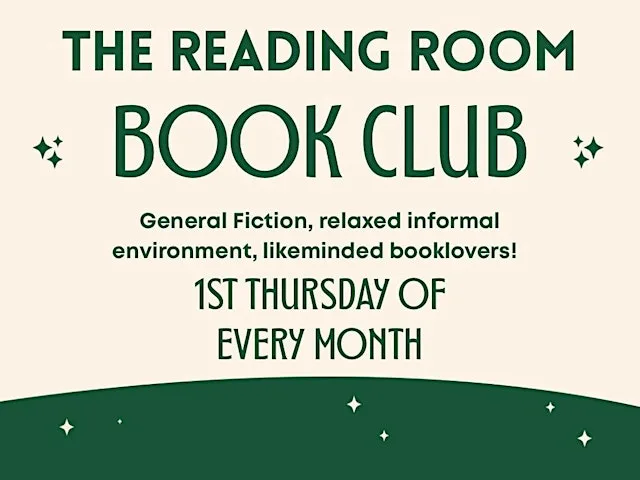 The Reading Room Book Club- August at The Reading Room