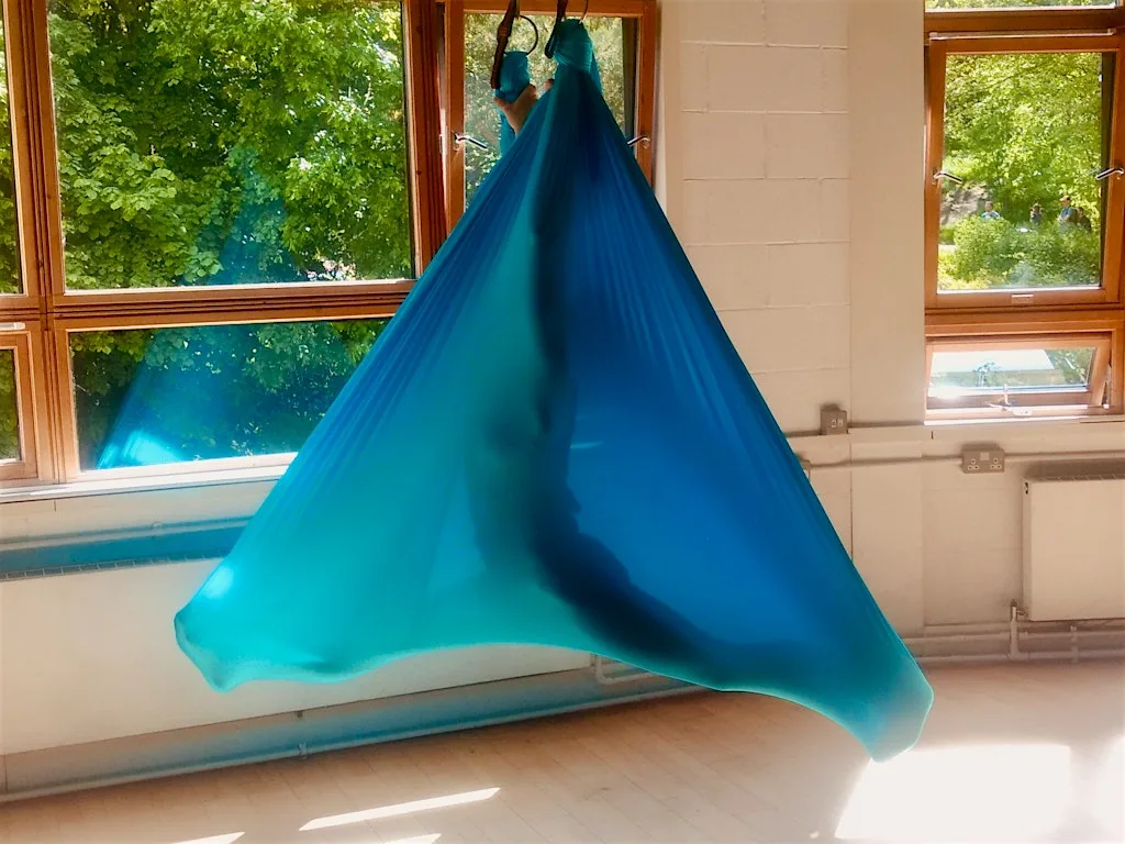 Aerial Yoga Workshop Edinburgh, Sat 1st August 9.15-10.45am at The Crags Centre