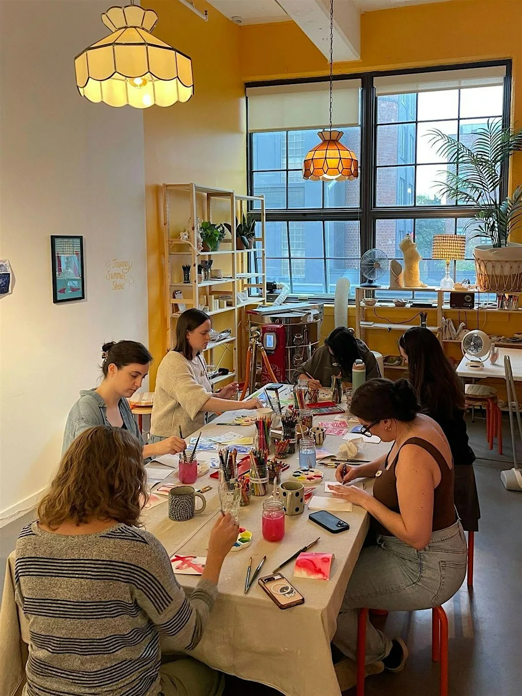 Paint & Sip Art Class Leeds | Brush & Bloom — The Art Studio @TheGirlyScene at 27 Otley Rd