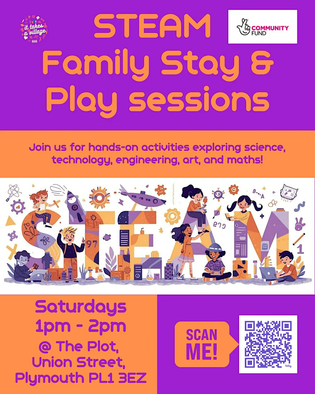 STEAM Family Stay & Play Session at It Takes a Village @ The Plot