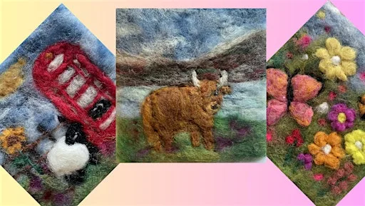 Needle Felting Workshop at Off The Rails Arthouse