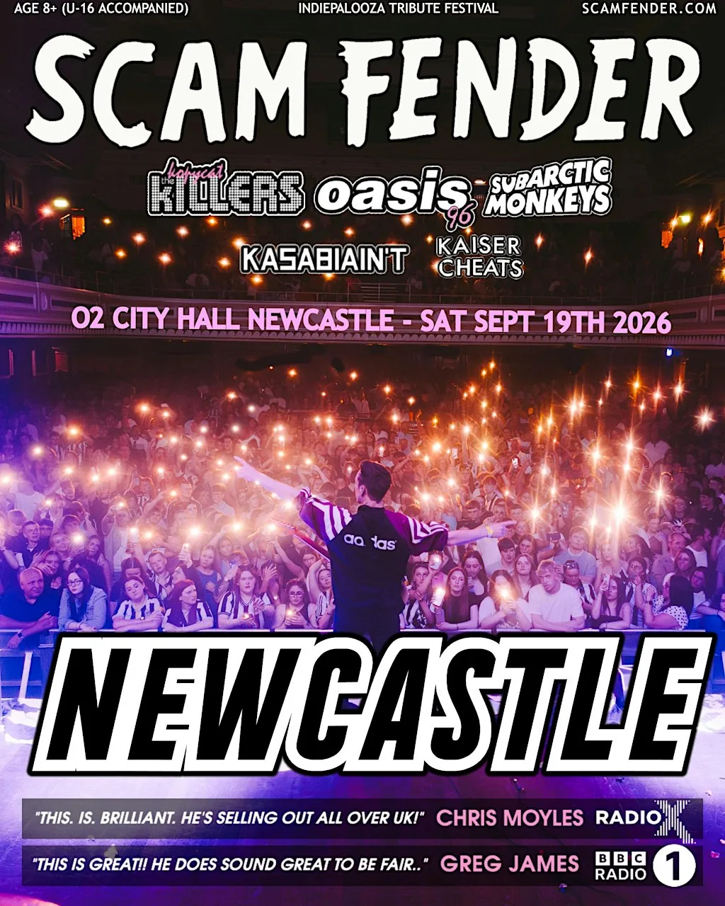 Monkeys v Sam Fender  v Killers  v Kasabian v Kaiser -  Newcastle at O2 City Hall Newcastle