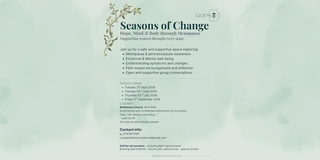 Seasons of Change - Hope, Mind & Body through Menopause at All Nations Church