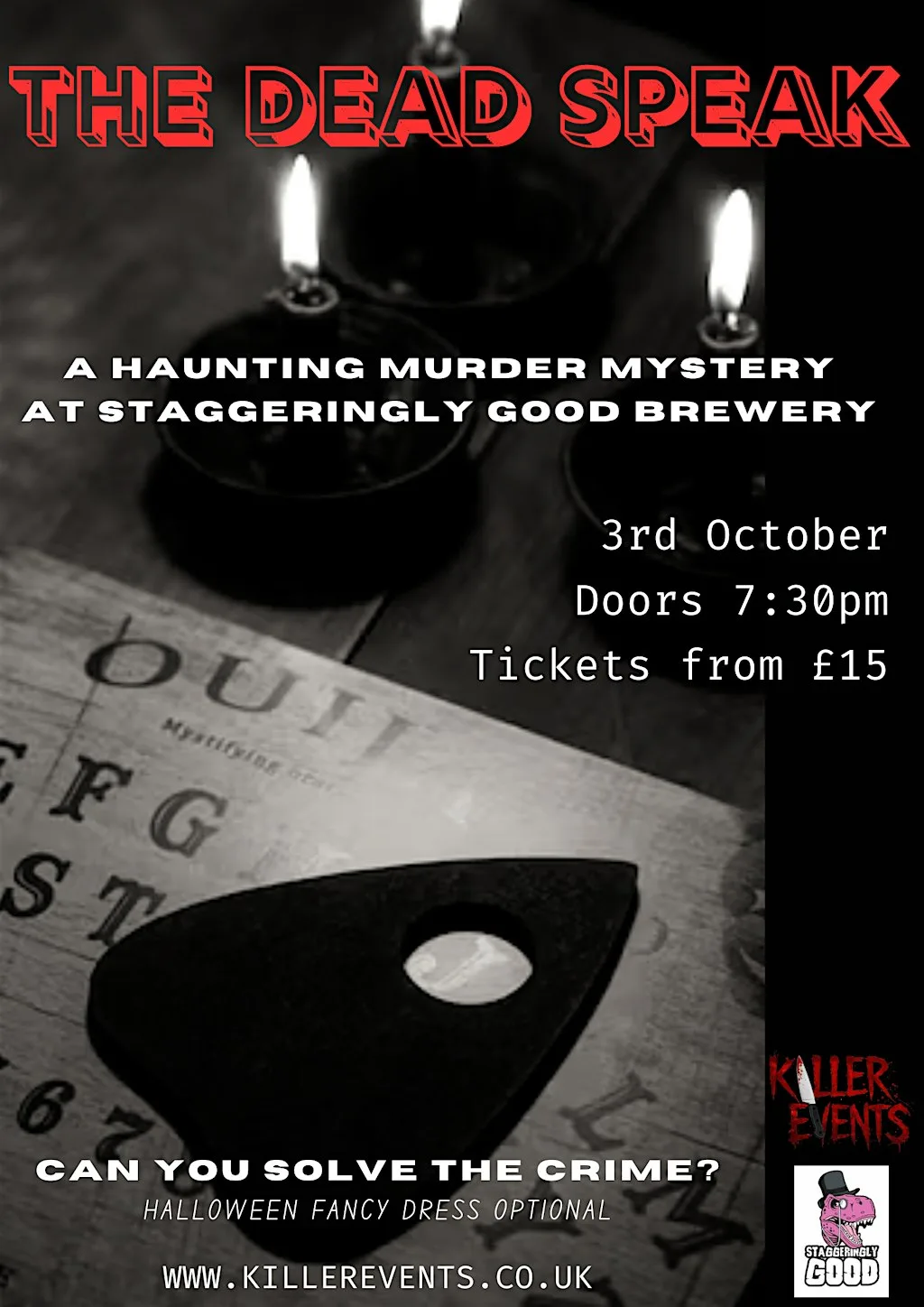 The Dead Speak - A Killer Events Murder Mystery at Staggeringly Good Brewery