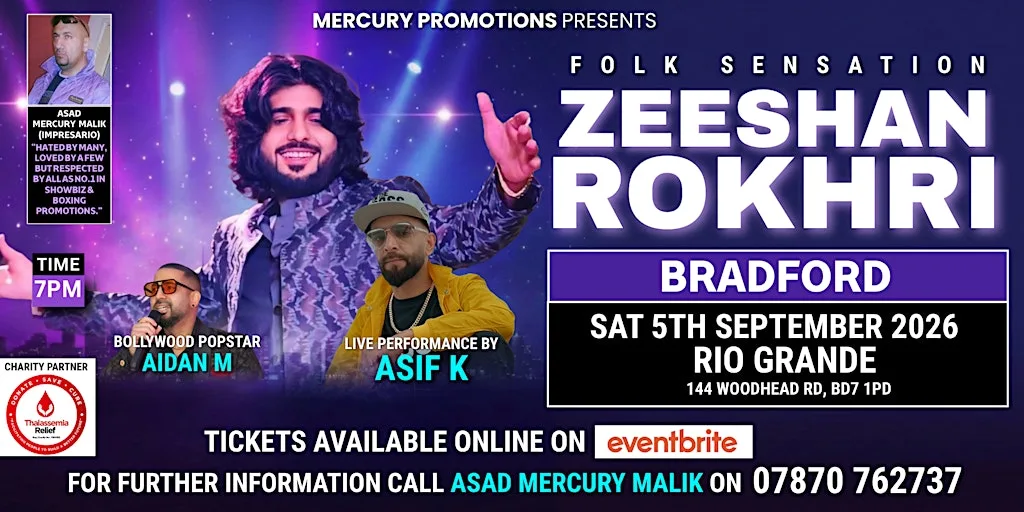 Zeeshan Rokhri | Live in BRADFORD | 2026 at Rio Grande