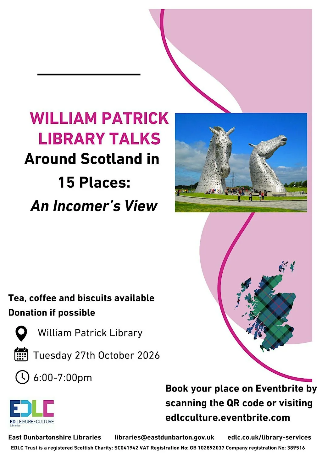 William Patrick Library Talks: Around Scotland in 15 Places at William Patrick Library