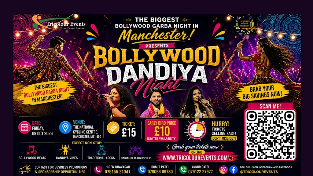 Bollywood Dandiya Night (Manchester) at National Cycling Centre