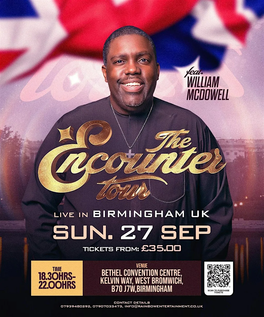 The Encounter Tour Live in Birmingham UK feat Pastor William McDowell at Bethel Convention Centre