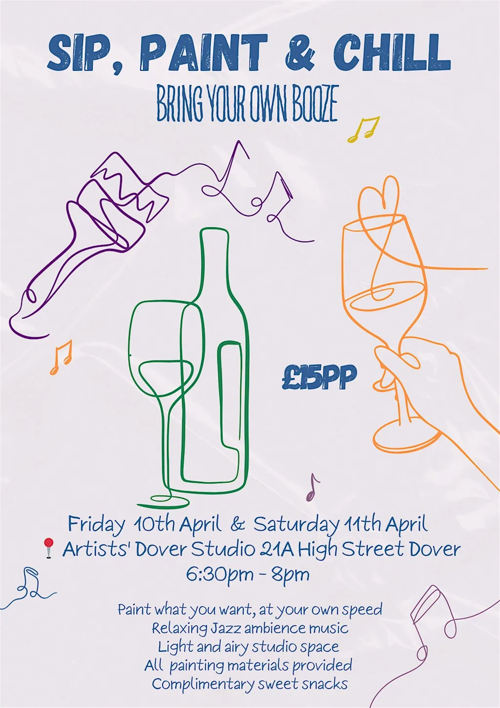 Sip, Paint and Chill at Artists' Dover