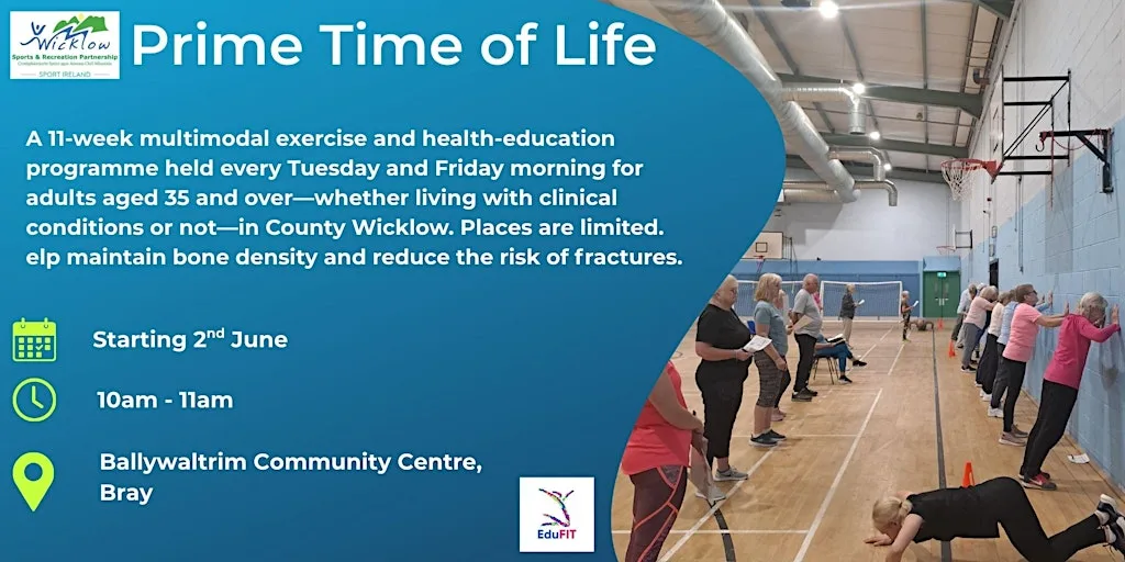 Prime Time of Life Bray at Ballywaltrim Community Centre