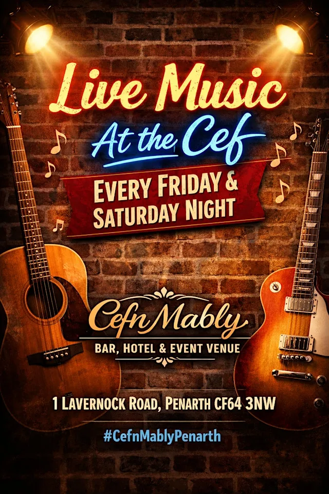 Live Music at Cef Live Music Venue in South Wales every Friday & Saturday at Cefn Mably Penarth
