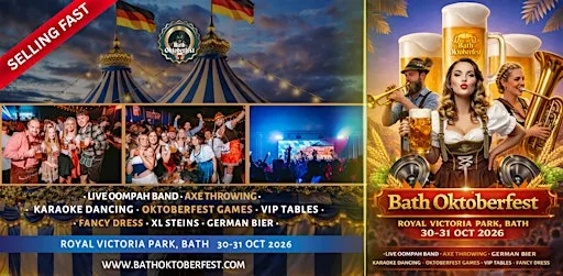 Bath Oktoberfest 2026 - Saturday evening session at Royal Victoria Park Bath
