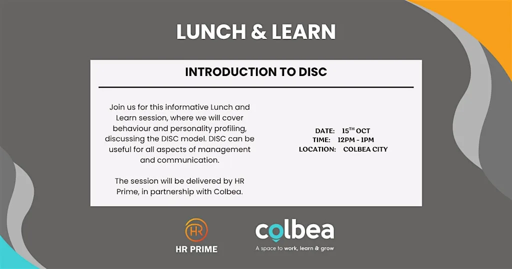 Introduction to DISC: Lunch & Learn at The Central Colchester Business Centre