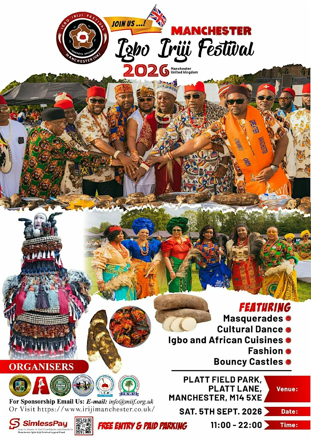Manchester Igbo Iriji Festival 2026 at Platt Fields Park