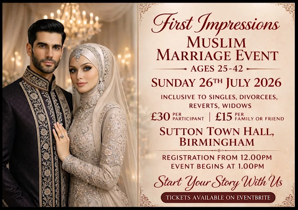 First Impressions - Muslim Marriage Event - Sutton Town Hall - Birmingham at Sutton Coldfield Town Hall