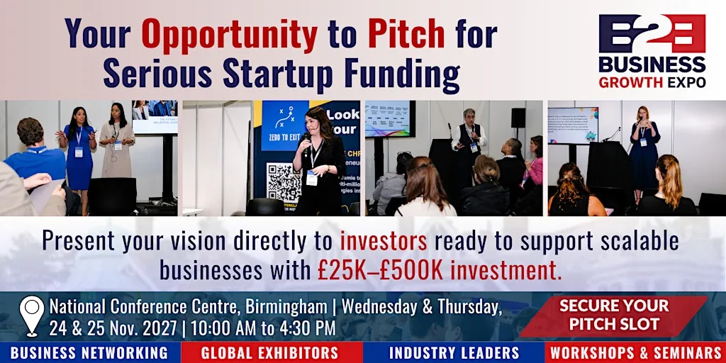 Business Growth Expo 2027 | Join Us As Investment Pitch Fest at The National Conference Centre