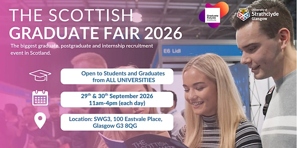 Scottish Graduate Fair 2026 at SWG3 Glasgow