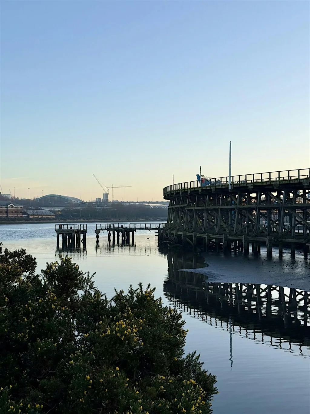 Birdwatch on the Staiths at Tyne Derwent Way at Dunston Staiths