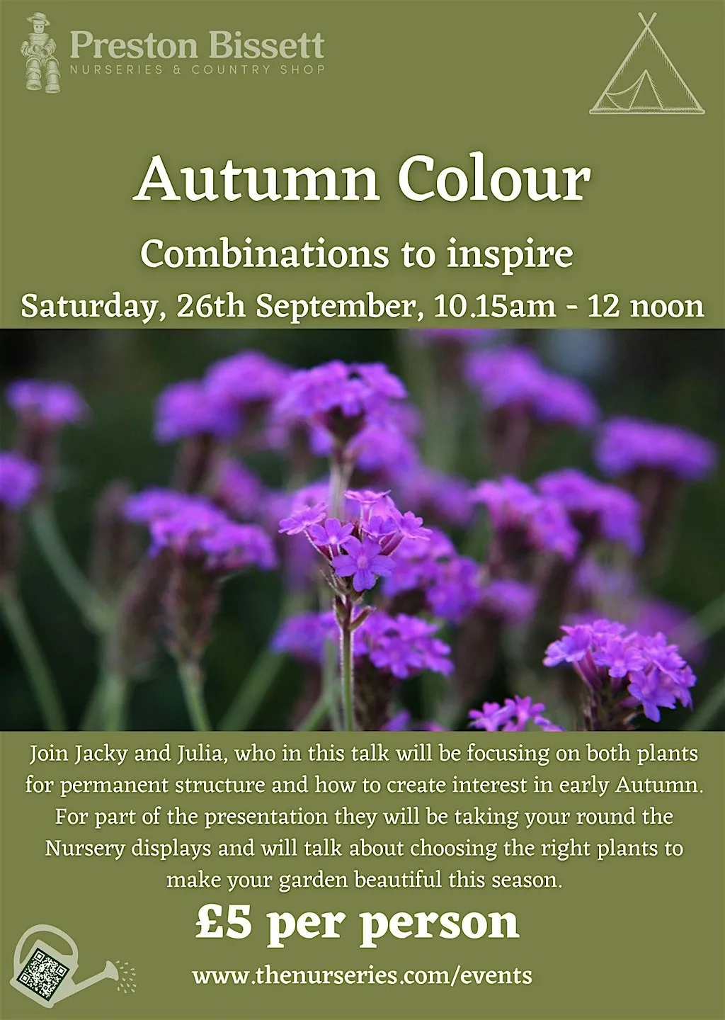 Autumn Colour – combinations to inspire with Jacky and Julia at Preston Bissett Nurseries and Country Shop