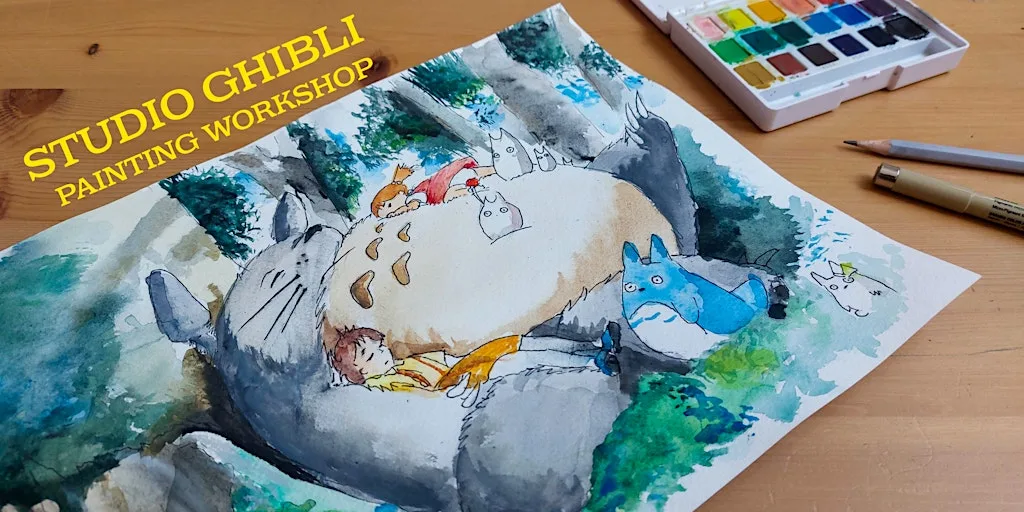Studio Ghibli Painting Workshop at Duke Street Food & Drink Market