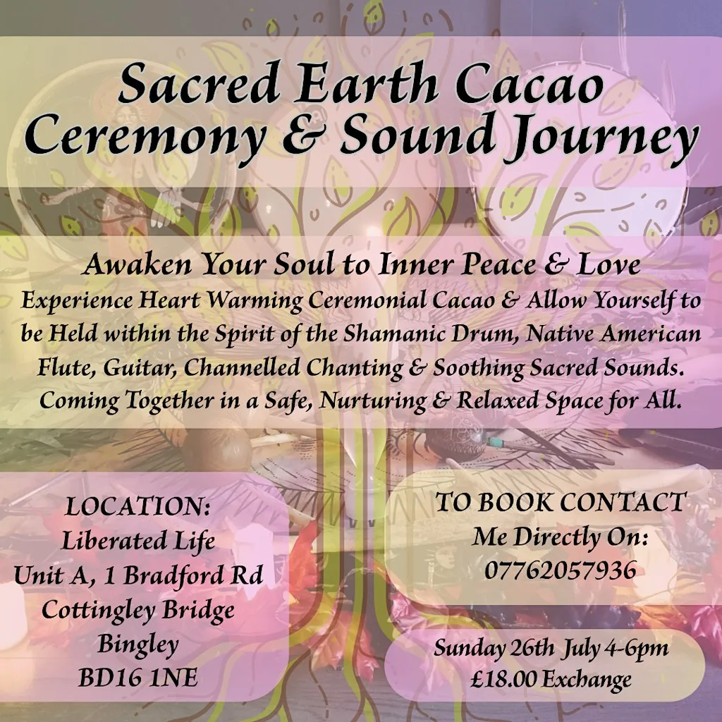Sacred Earth Cacao Ceremony & Sound Journey at Liberated Life