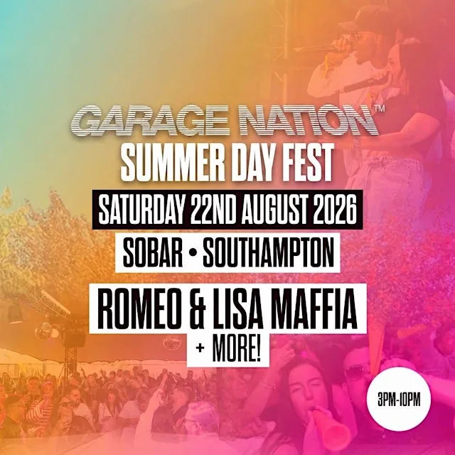 Garage Nation presents Summer Day Fest Southampton at Sobar Southampton