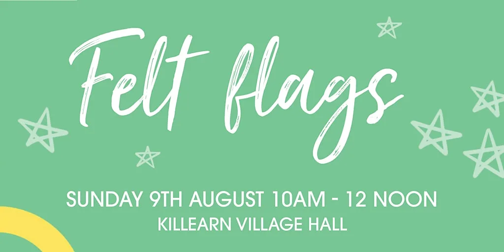 Felt Flags at Killearn Village Hall